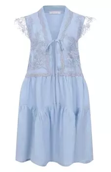 Платье изо льна и вискозы Maurizio