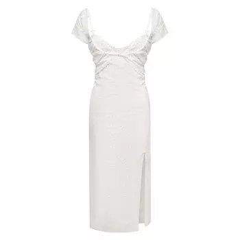 Платье изо льна и вискозы Jacquemus