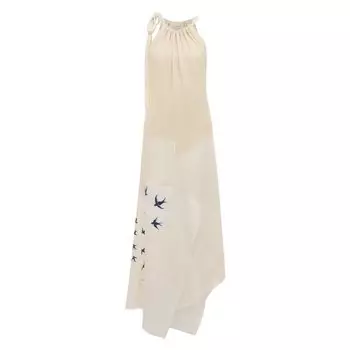 Платье-макси асимметричного кроя с принтом JW Anderson