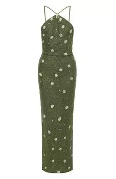 Платье с отделкой бисером Giuseppe di Morabito