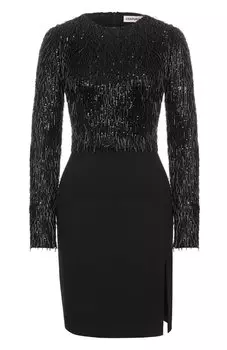 Платье с отделкой бисером и пайетками Chapurin