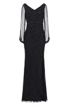 Платье с отделкой бисером Speranza Couture