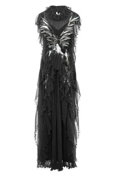 Платье с отделкой пайетками Alberta Ferretti