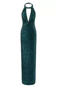 Платье с отделкой пайетками Dolce & Gabbana