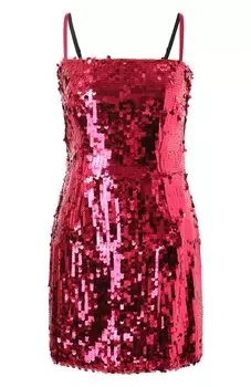 Платье с отделкой пайетками Dolce & Gabbana