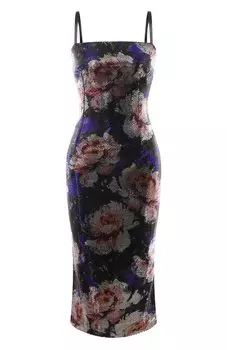 Платье с отделкой пайетками Dolce & Gabbana