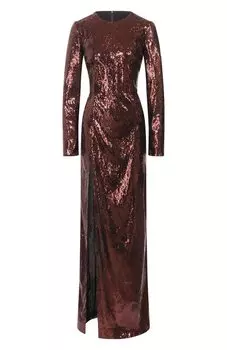 Платье с отделкой пайетками Dolce & Gabbana