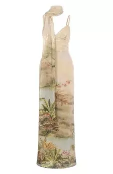 Платье с отделкой пайетками Elie Saab