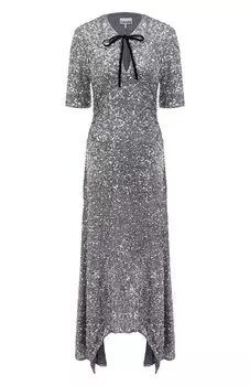 Платье с отделкой пайетками Ganni