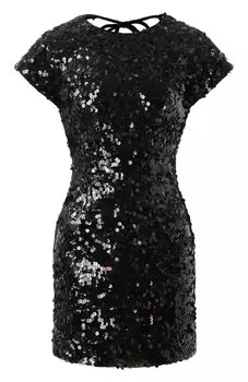 Платье с отделкой пайетками Ganni