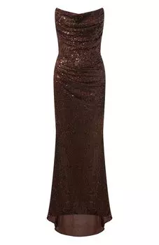 Платье с отделкой пайетками Giuseppe di Morabito