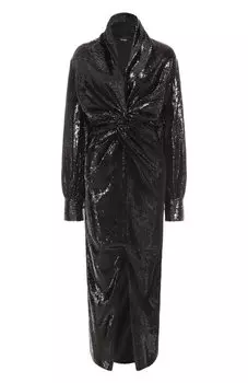 Платье с отделкой пайетками Kiton