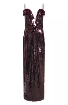 Платье с отделкой пайетками Magda Butrym