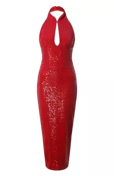 Платье с отделкой пайетками Rasario