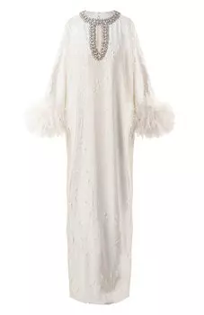 Платье с отделкой пайетками self-portrait