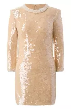 Платье с отделкой пайетками self-portrait