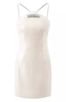 Платье с отделкой пайетками self-portrait