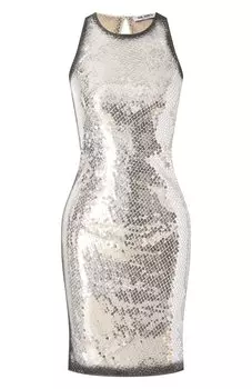 Платье с отделкой пайетками The Attico