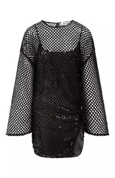 Платье с отделкой пайетками The Attico