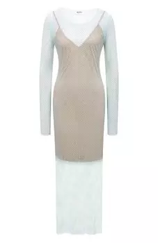 Платье с отделкой стразами Blugirl