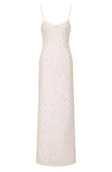 Платье с отделкой стразами Blumarine