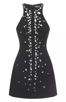 Платье с отделкой стразами David Koma