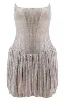 Платье с отделкой стразами Giuseppe di Morabito