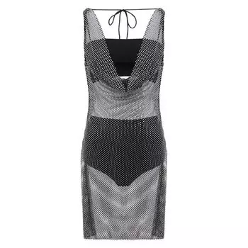 Платье с отделкой стразами Giuseppe di Morabito