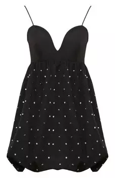 Платье с отделкой стразами Pinko