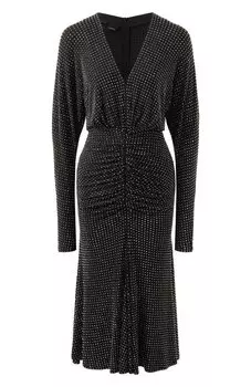 Платье с отделкой стразами Pinko