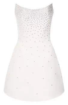 Платье с отделкой стразами Sasha Kim