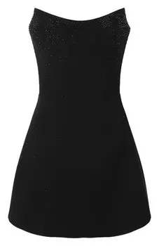 Платье с отделкой стразами Sasha Kim