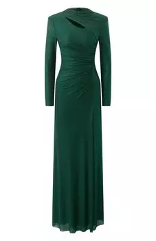 Платье с отделкой стразами self-portrait