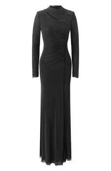 Платье с отделкой стразами self-portrait