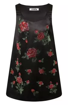 Платье с отделкой стразами Vivetta