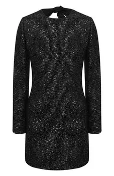 Платье с пайетками Saint Laurent