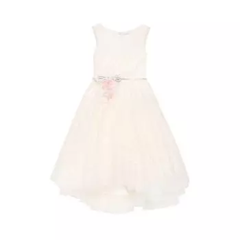 Платье с поясом Monnalisa