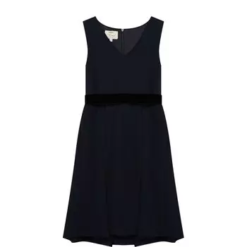 Платье с защипами и поясом Caf