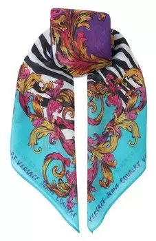 Платок из шерсти и шелка Versace Jeans Couture