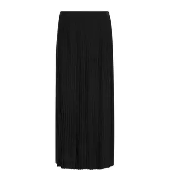 Плиссированная юбка-миди из шерсти Loro Piana
