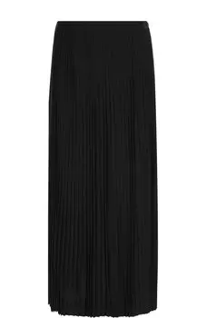 Плиссированная юбка-миди из шерсти Loro Piana