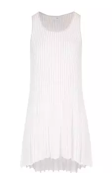 Плиссированный топ свободного кроя из смеси хлопка и кашемира Tse