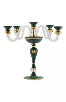 Подсвечник на пять свечей Royal Malachite Stefano Ricci