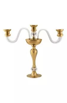 Подсвечник на три свечи Gold Fine Paisley Stefano Ricci