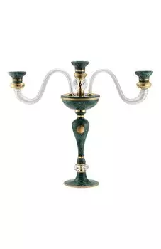 Подсвечник на три свечи Royal Malachite Stefano Ricci