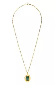 Подвеска AI с малахитом и аметистами Moonka