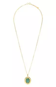 Подвеска AI с малахитом и аметистами Moonka