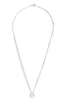 Подвеска на цепочке Cartoon с розовым кварцем Moonka