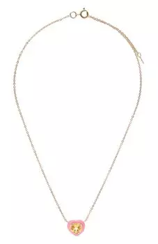 Подвеска с цитрином и розовой эмалью Courage Moonka