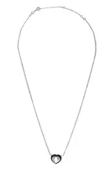 Подвеска с хрусталем и черной эмалью Courage Moonka